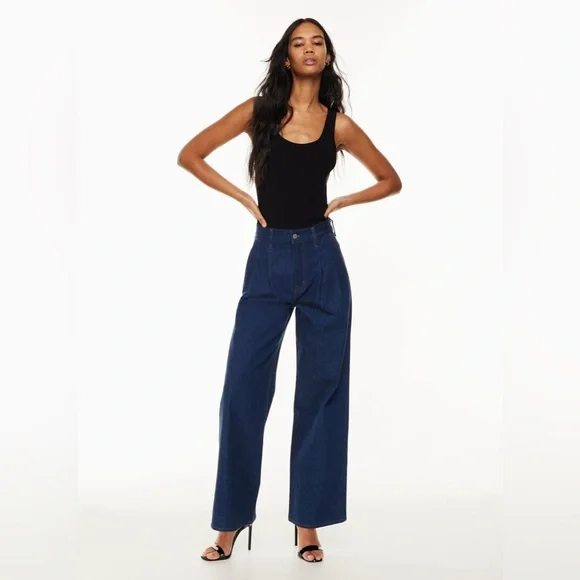Denim Forum The Belinda Wide Leg Jeans - Picture 1 of 10